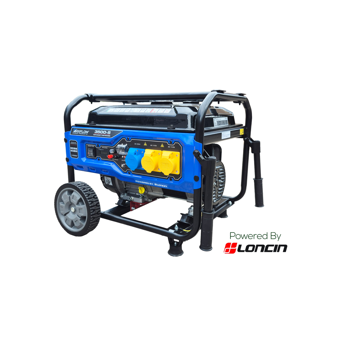 Maxflow MX3500-S 3.5kW Open-Frame Petrol Generator
