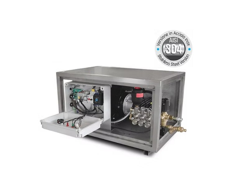 Wall Fix 12/100 - Single Phase S/S Wall Mounted Pressure Washer