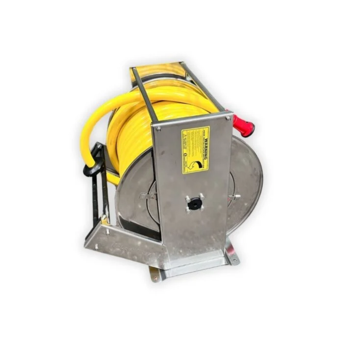 15 Metre 1" Stainless Steel Retractable Washdown Hose Reel with Hose