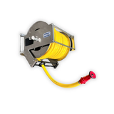 25 Metre 1" Stainless Steel Retractable Washdown Hose Reel with Hose