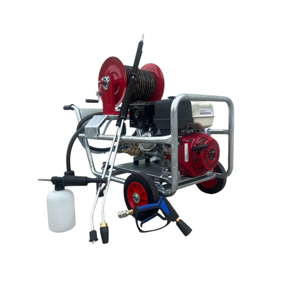 Honda GX390 Galvanized Frame with Reel - Accessory Bundle