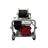 Honda GX390 21Lpm / 3000Psi Petrol Pressure Washer - Fully Galvanized Frame & 40Mtr Reel - Interpump Pump