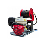 Honda GX390 21Lpm / 3000Psi Skid Plate Pressure Washer with reel - Comet Pump