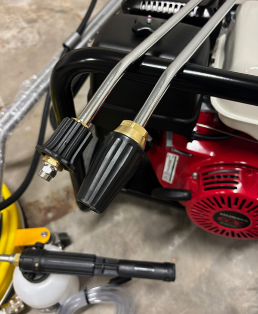 Honda GX390 Pressure Washer with Reel - Surface Cleaning Bundle