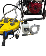 Honda GX390 Pressure Washer with Reel - Surface Cleaning Bundle