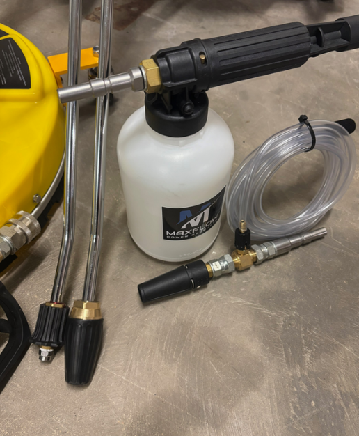 Honda GX390 Pressure Washer with Reel - Surface Cleaning Bundle