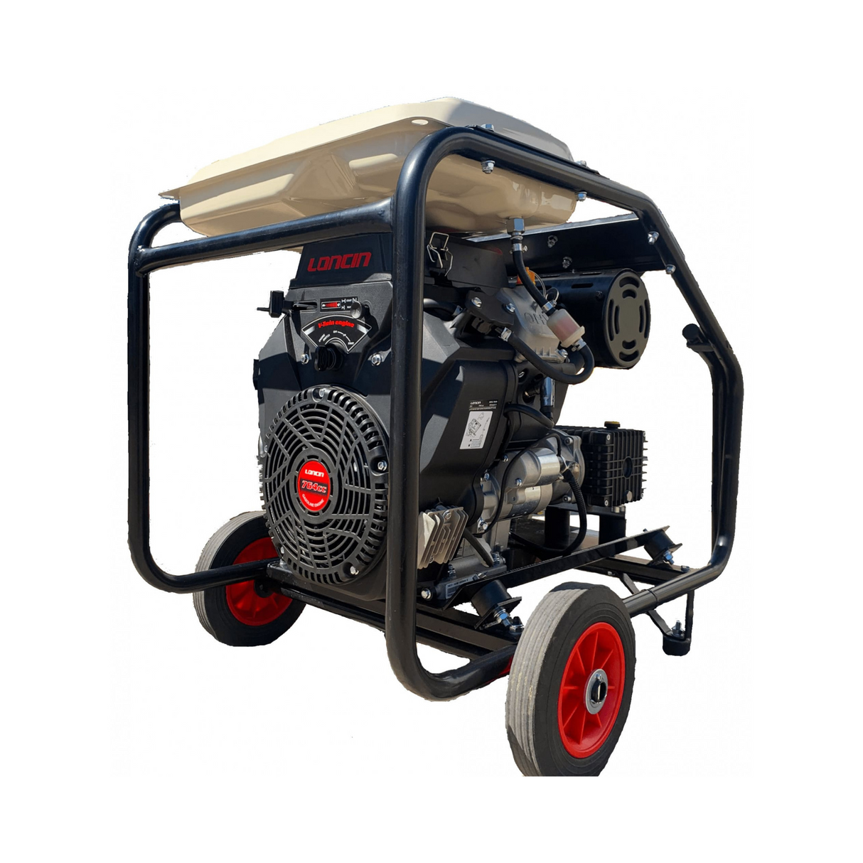 Loncin 764cc Twin Cylinder 18Lpm 500Bar Interpump Industrial Pressure Washer