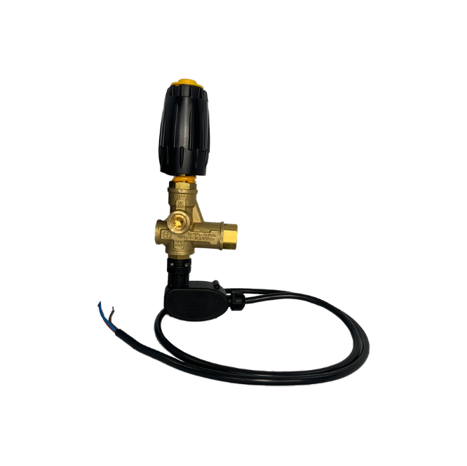 Tecomec VRT3 Unloader Valve 40Lpm @ 160Bar - Yellow Cap (With Pressure Switch)