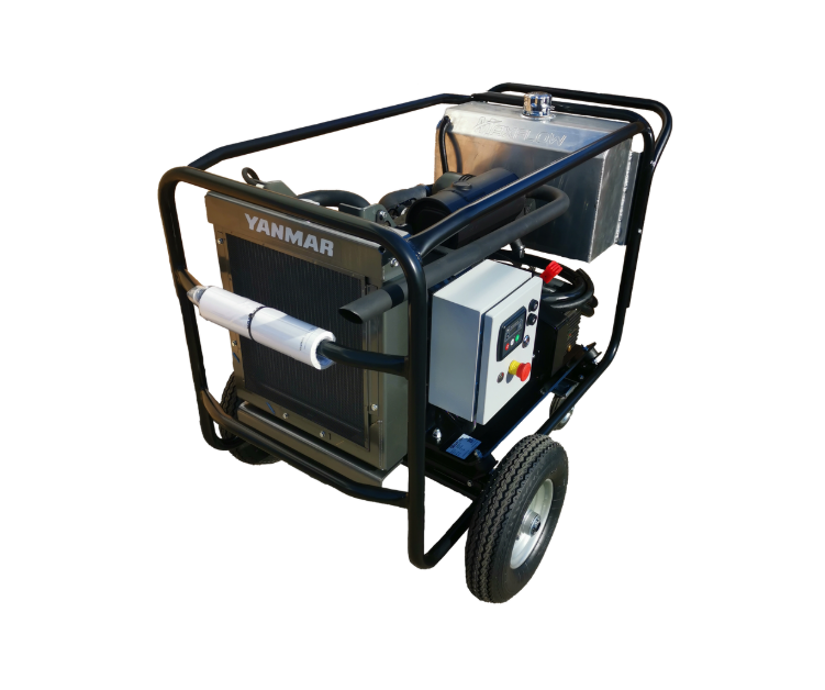 Yanmar X - 3 Cylinder 27HP Industrial Diesel Pressure Washer 18Lpm 500Bar Interpump Pump