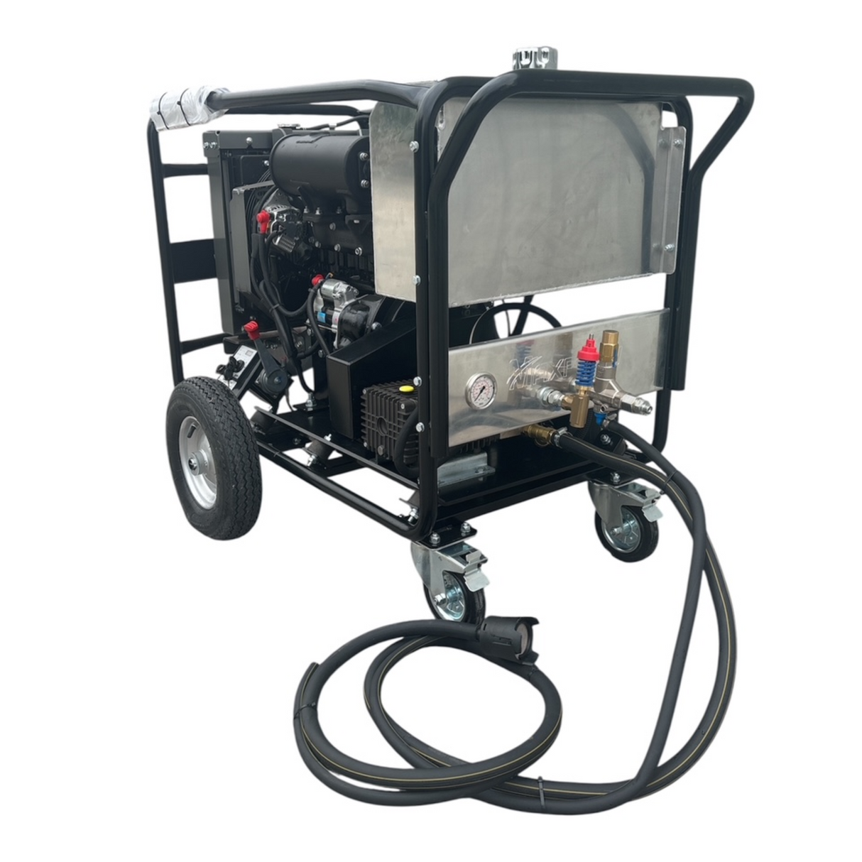Yanmar X - 3 Cylinder 27HP Industrial Diesel Pressure Washer 18Lpm 500Bar Interpump Pump